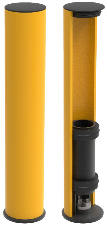 180 Flexible Anti collision Column H1000